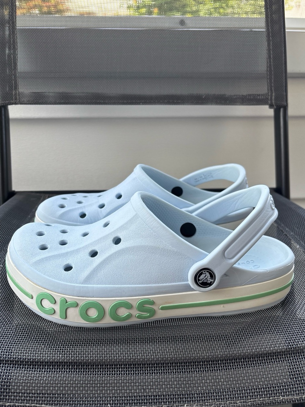 Crocs Bayaband Clogs Mineral Blue Women’s Size 9 or Men’s 7